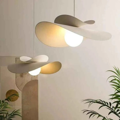 Suspension Dimoree en fer blanc au design nordique avec globe LED, style japonais moderne pour salon ou salle à manger