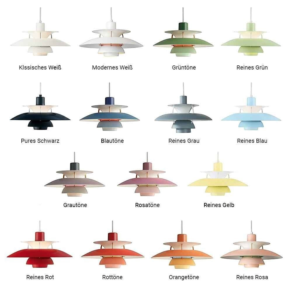Suspension Dimoree Macaron en métal disponible en 15 coloris modernes pour un éclairage design et chaleureux