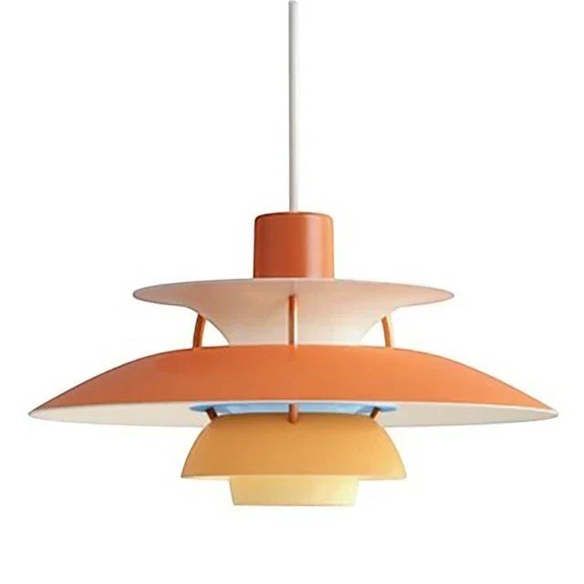 Suspension Dimoree Macaron multicolore en métal au design moderne avec abat-jour superposés pour éclairage intérieur