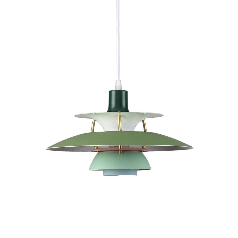 Suspension Dimoree Macaron en métal multicolore avec design superposé inspiré du style scandinave