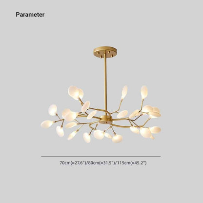 Suspension nordique élégante Dimoree dorée en métal avec branches et ampoules sphériques en verre pour salon