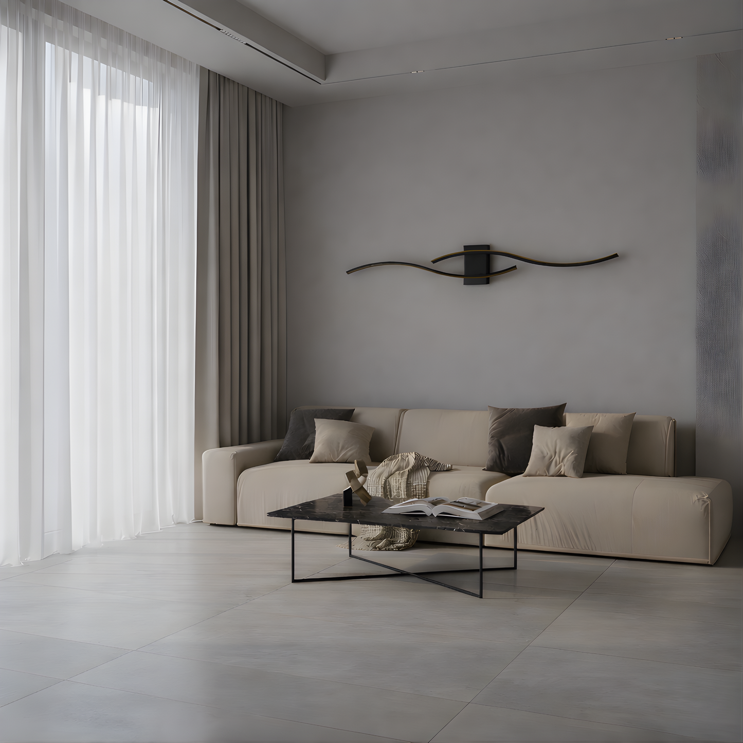 Applique Murale Élégante Lumière Réglable Style Haute Déco – Wave eteins