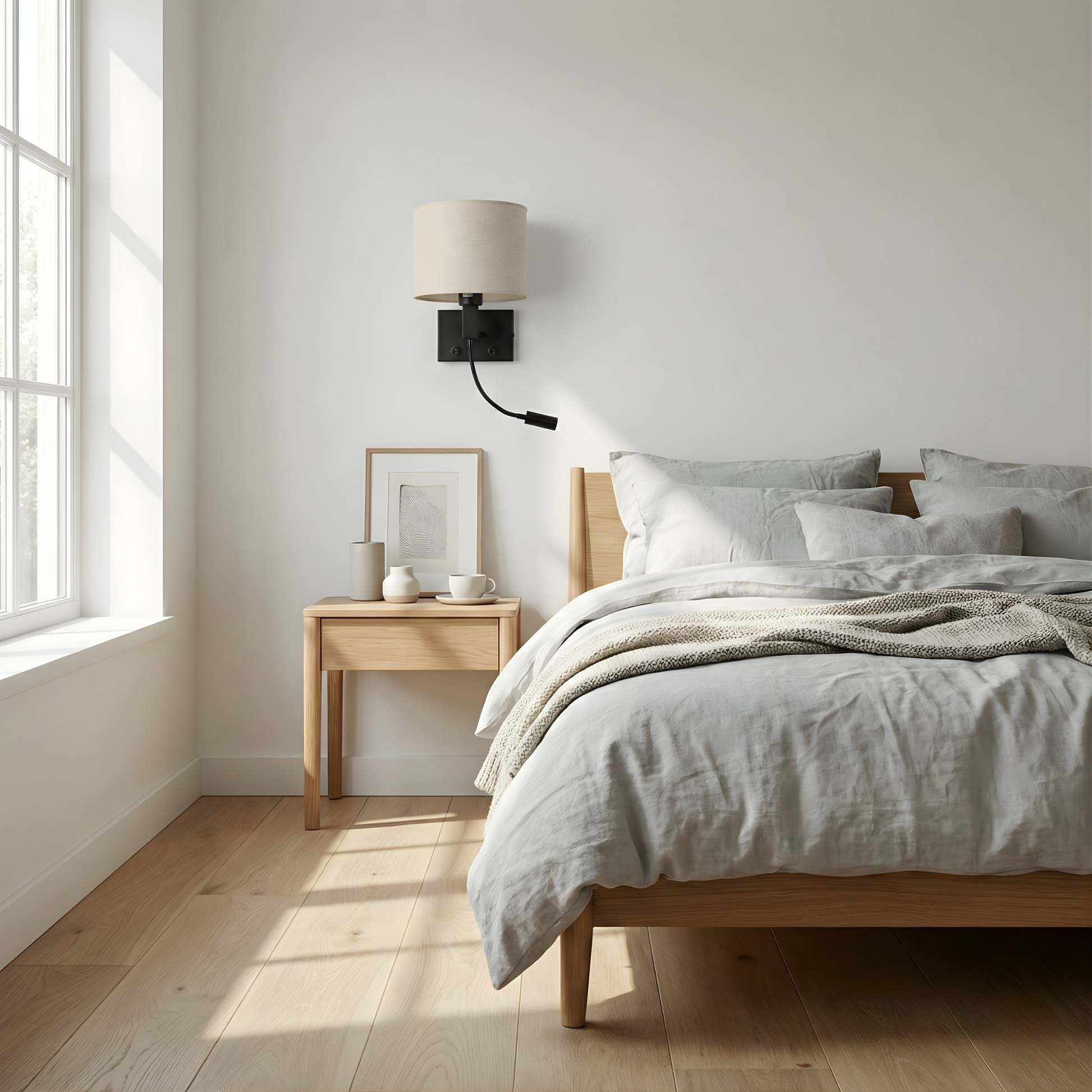 Applique murale tissu led chambre - vue 2