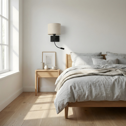 Applique murale tissu led chambre - vue 2