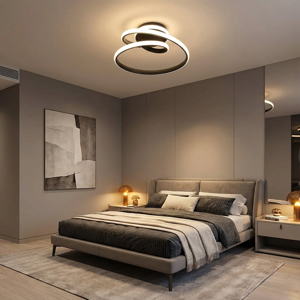 Plafonnier aluminium led salon - vue 3