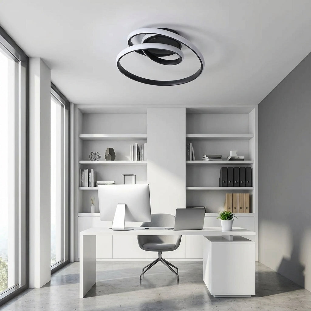 Plafonnier aluminium led salon - vue 2