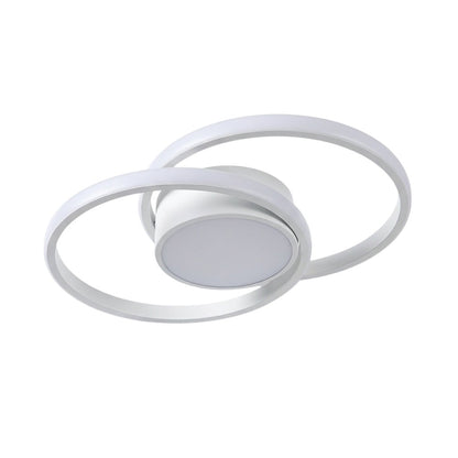 Plafonnier aluminium blanc chambre - vue 1