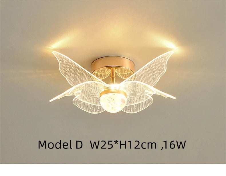 Plafonnier design contemporain doré