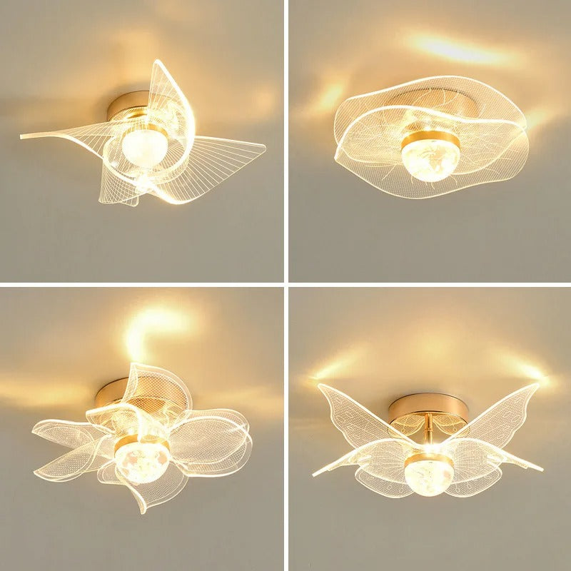 Riviera Plus - Plafonnier design contemporain doré