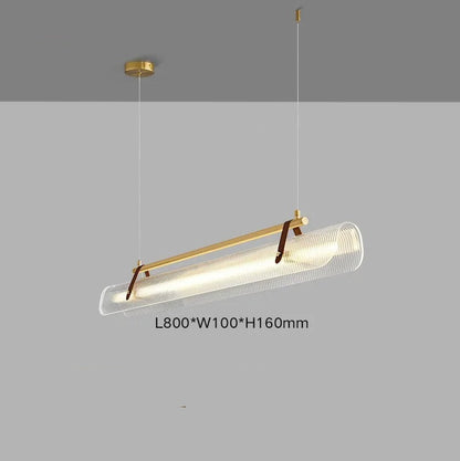 Lustre led en verre minimaliste pour salon et salle à manger